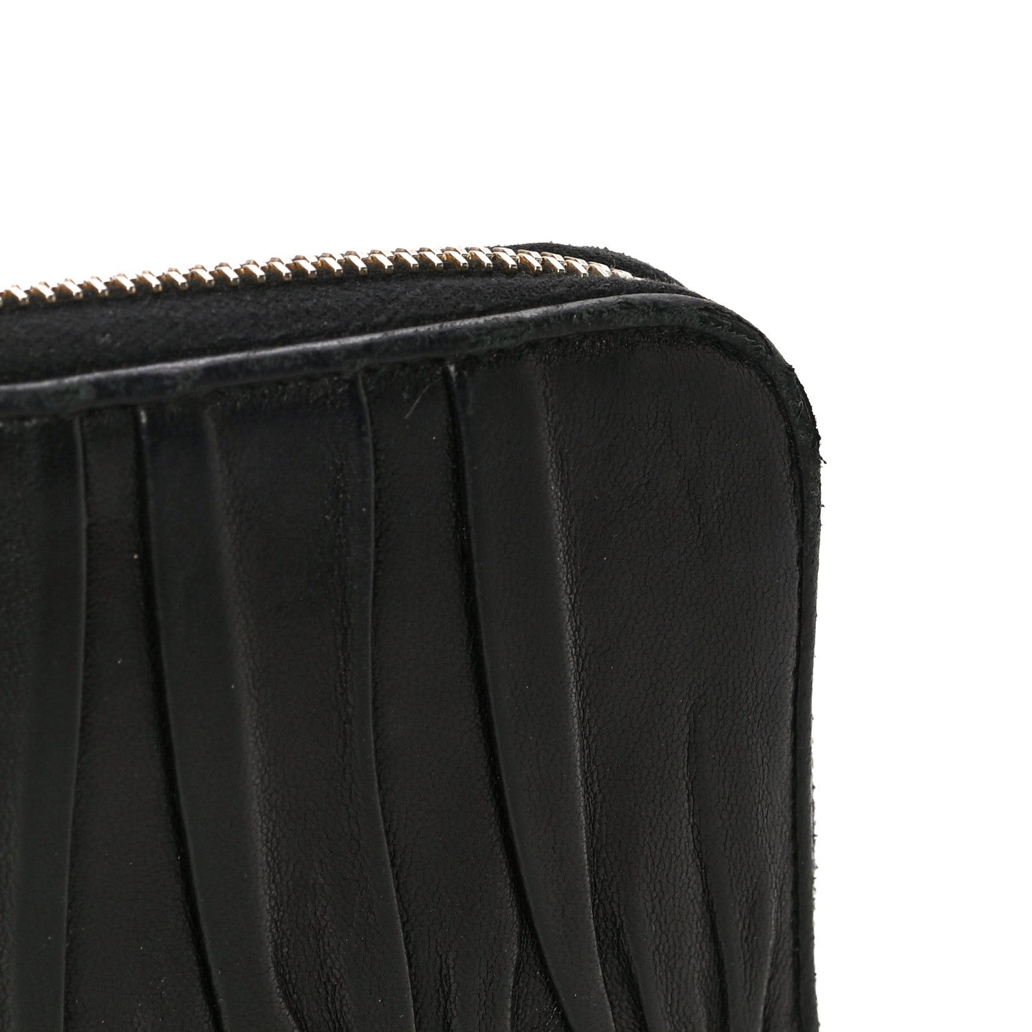 Prada Nappa Gaufre Zip Around Wallet Black 20 of 23
