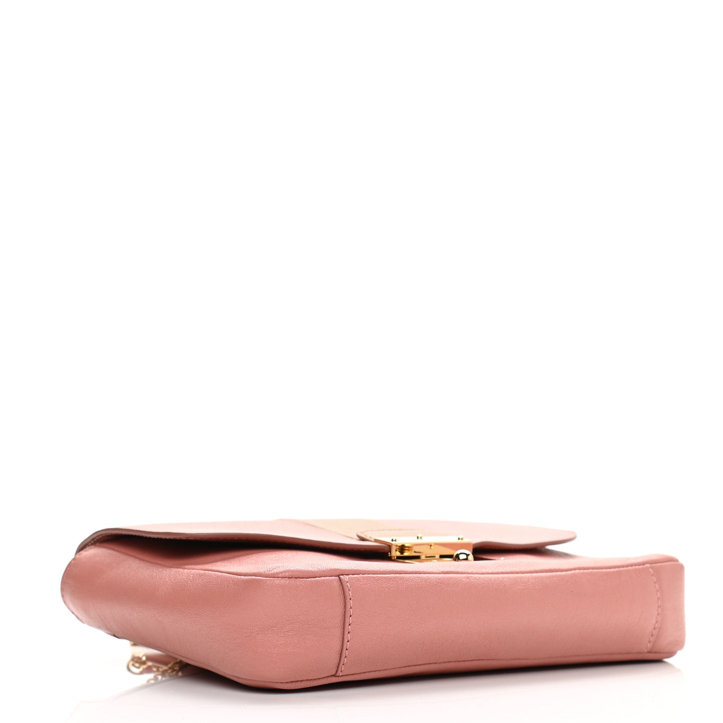 Calfskin Mini Polly Rosewood Beige Gold