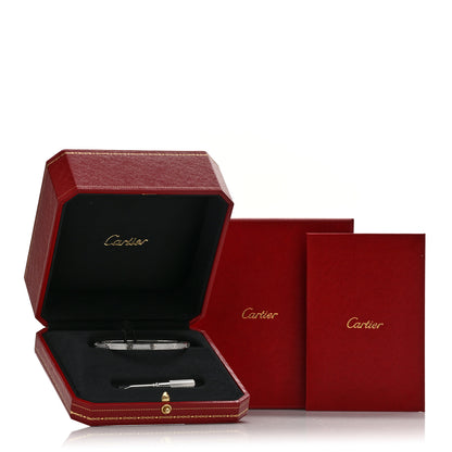 Cartier 18K White Gold Diamond Small LOVE Paved Bracelet 18 8 of 8