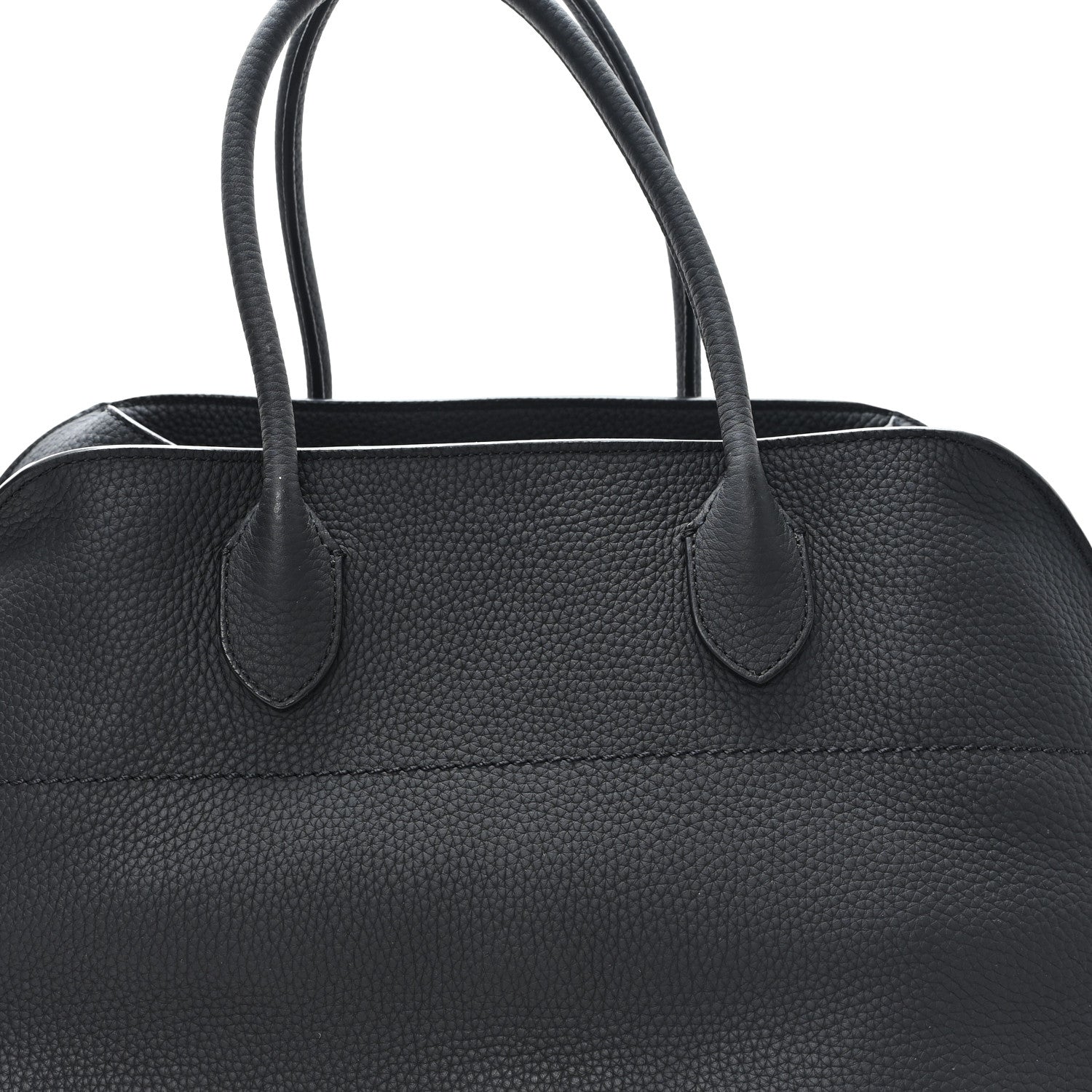 The Row Matte Grained Calfskin Soft Margaux 15 Black 7 of 10