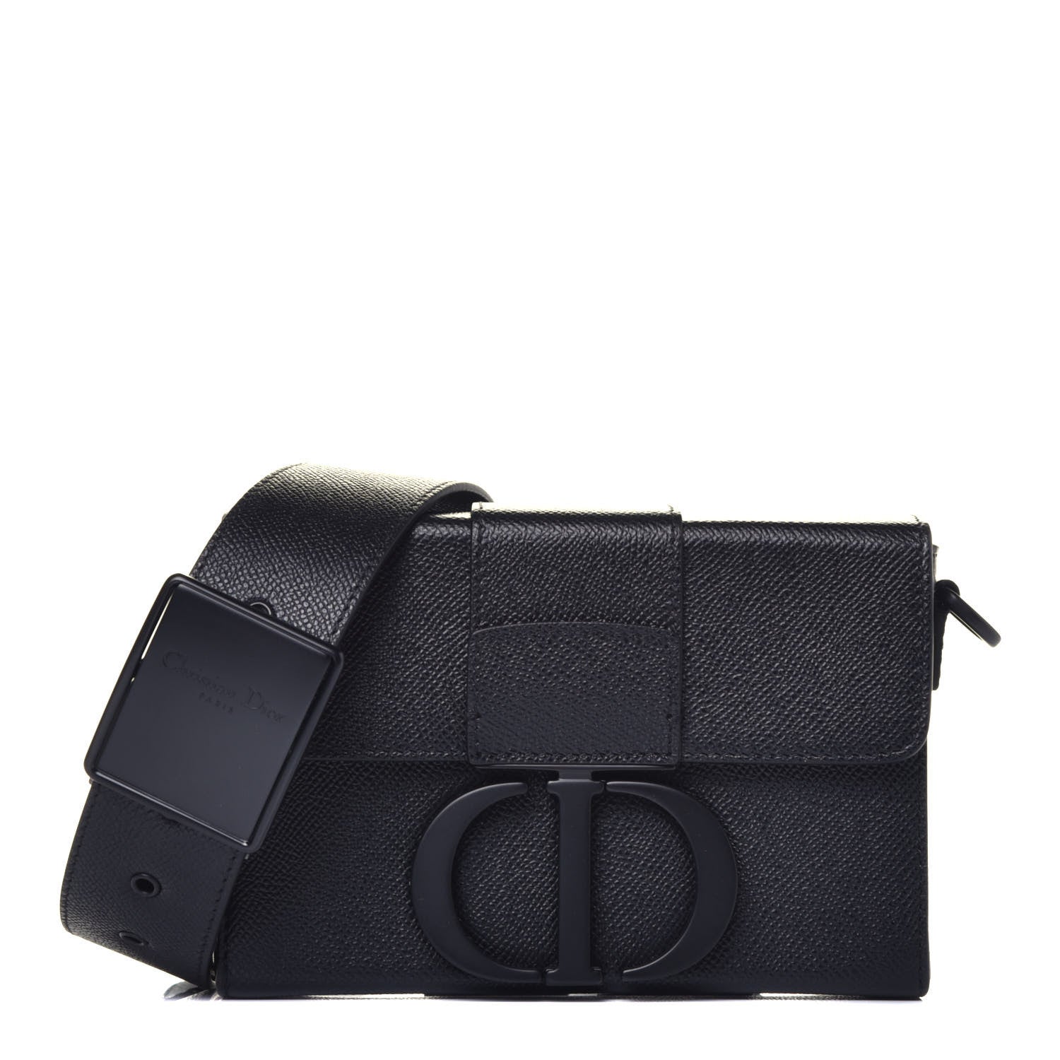 Christian Dior Ultra Matte Grained Calfskin 30 Montaigne Box Bag Black 1 of 10