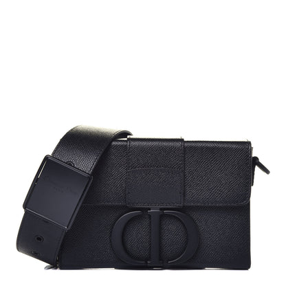 Christian Dior Ultra Matte Grained Calfskin 30 Montaigne Box Bag Black 1 of 10