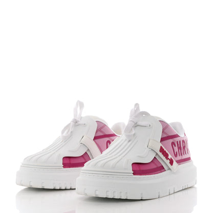 Christian Dior Reflective Fabric Shaded Dior-ID Platform Sneakers 39 Raspberry 3 of 8