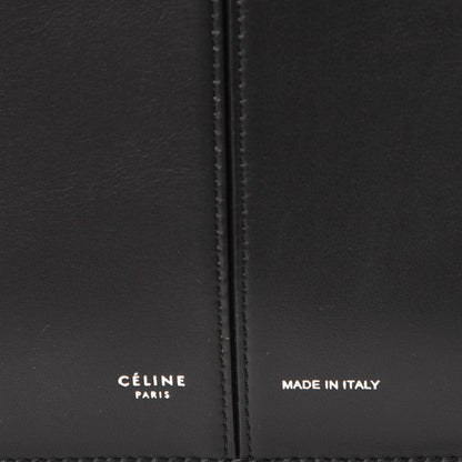 Celine Supple Natural Calfskin Medium Tri-Fold Bag Black 6 of 8