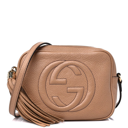 Gucci Pebbled Calfskin Small Soho Disco Bag Camelia 1 of 17