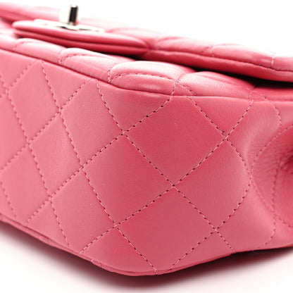 Chanel Lambskin Quilted Mini Rectangular Flap Pink 10 of 10