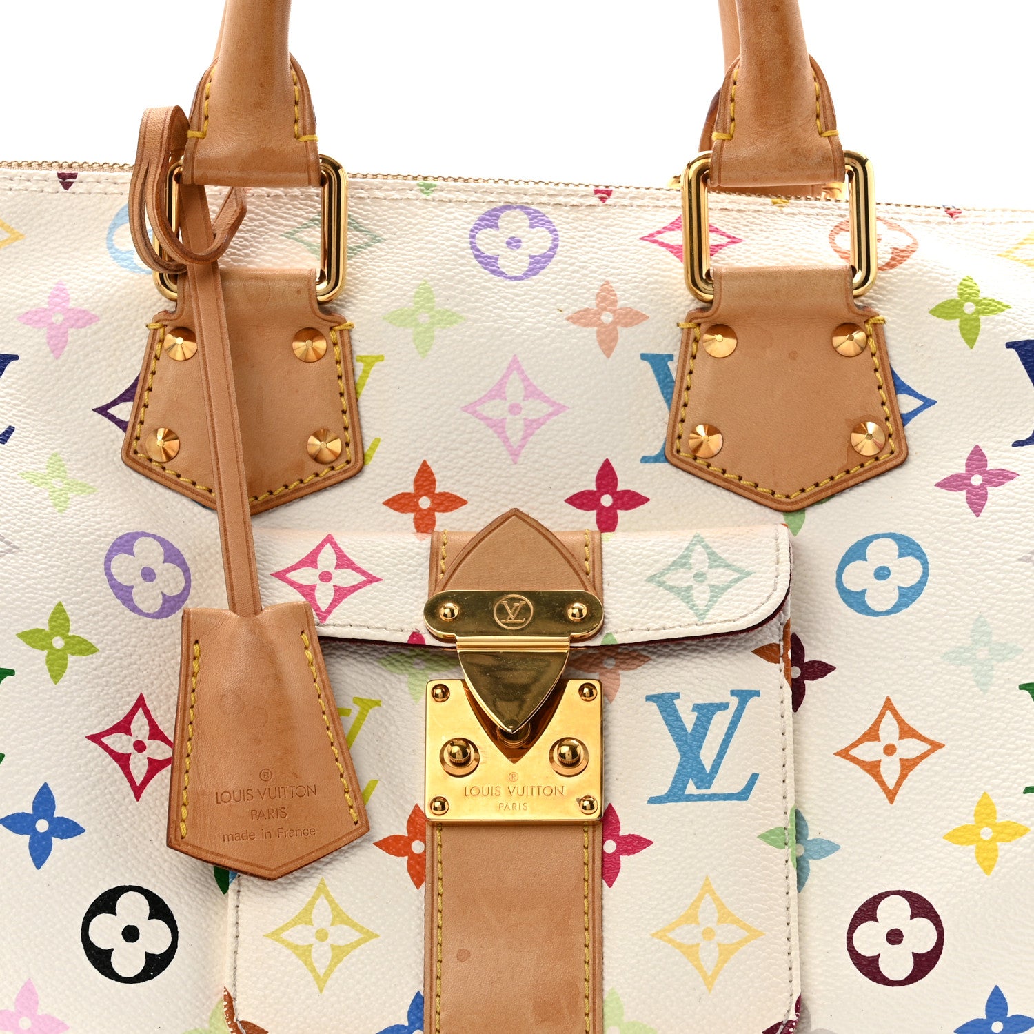 Louis Vuitton Monogram Multicolor Speedy 30 White 7 of 12