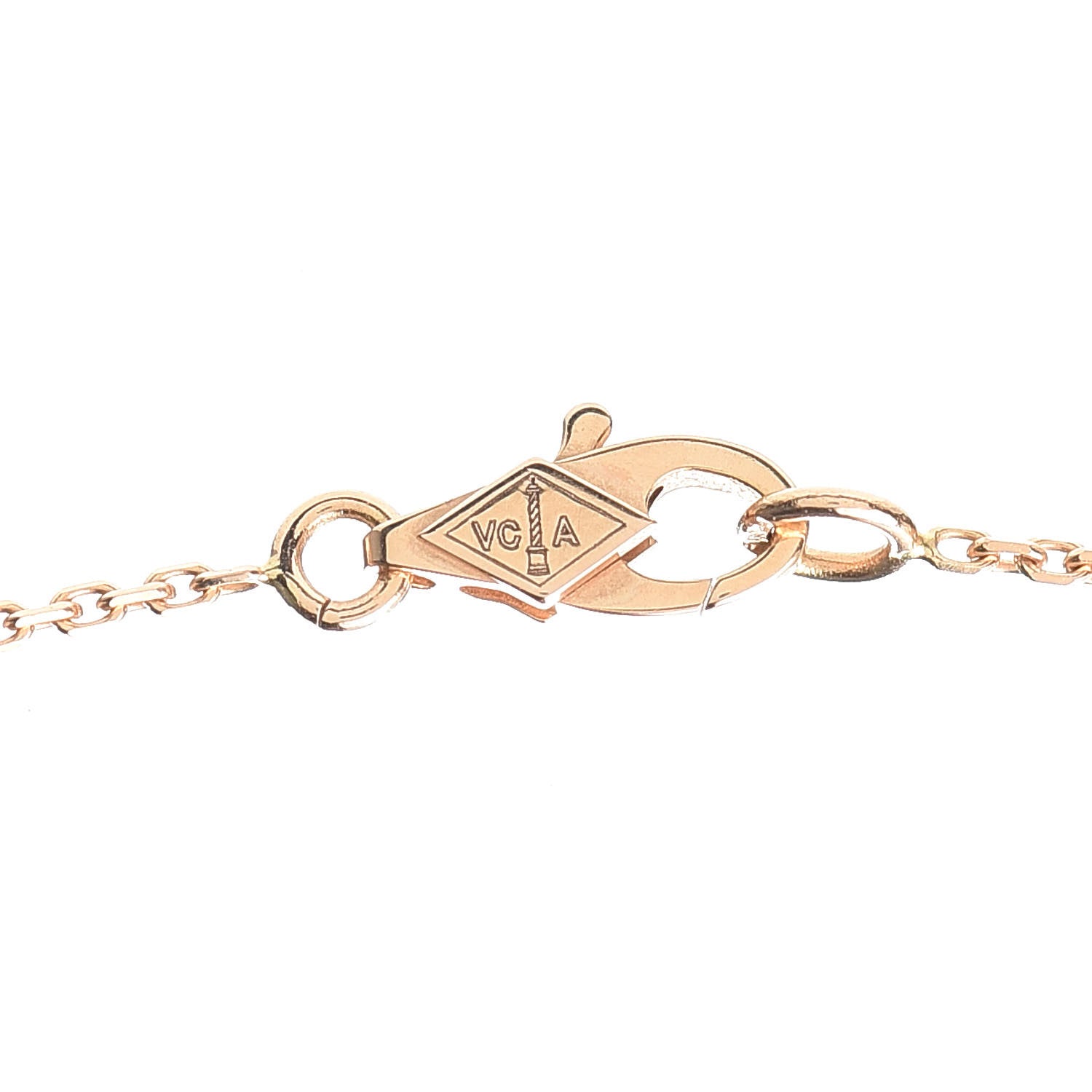 Van Cleef & Arpels 18K Rose Gold Sweet Alhambra Pendant Necklace 4 of 8