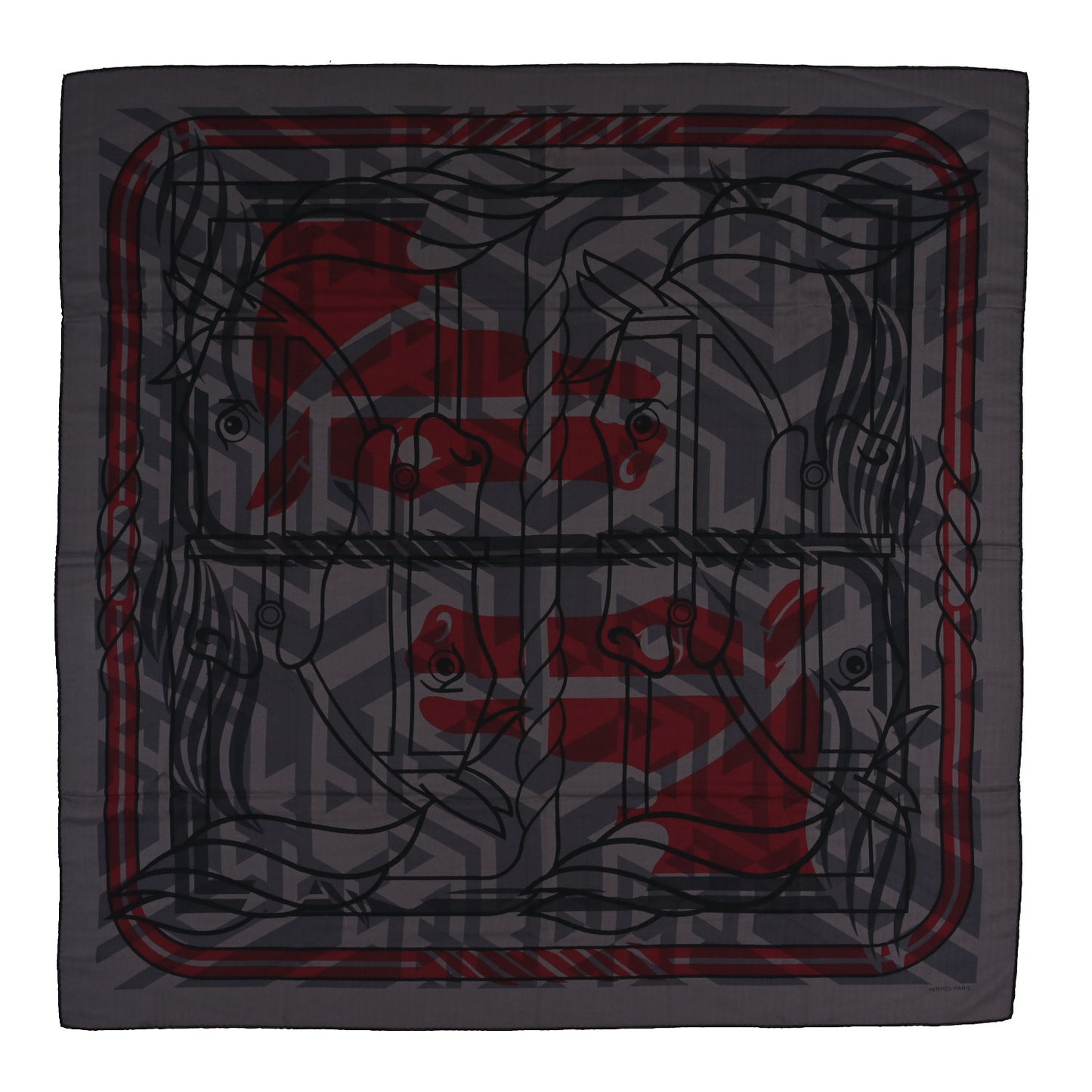 Cashmere Silk Quadridge Scarf 140