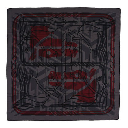 Hermes Cashmere Silk Quadridge Scarf 140 1 of 3