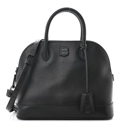 Balenciaga Calfskin LED Logo Projector Top Handle Bag Black 1 of 10