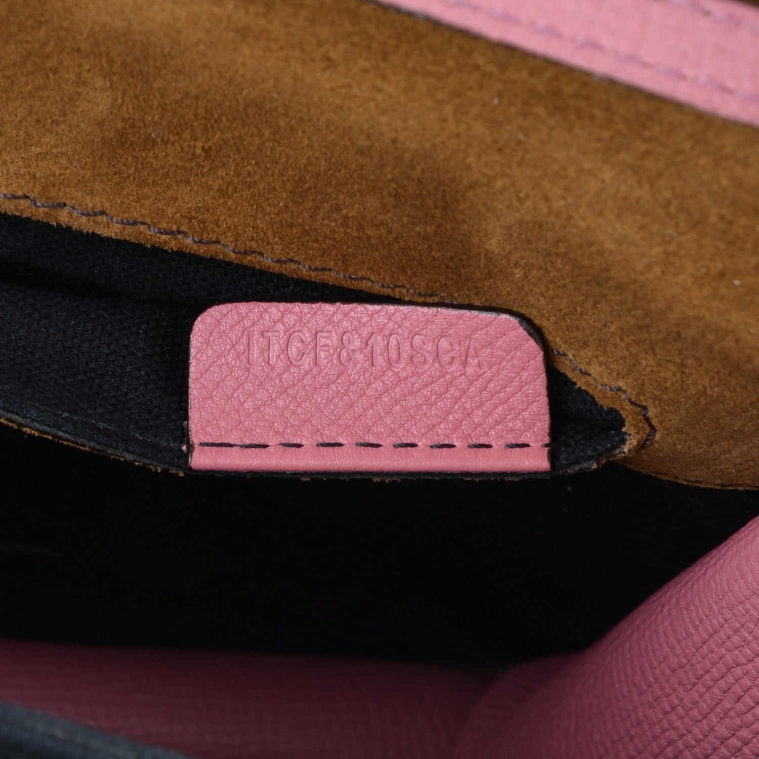 Burberry Derby Calfskin House Check Small Macken Crossbody Bag Mauve Pink 7 of 8