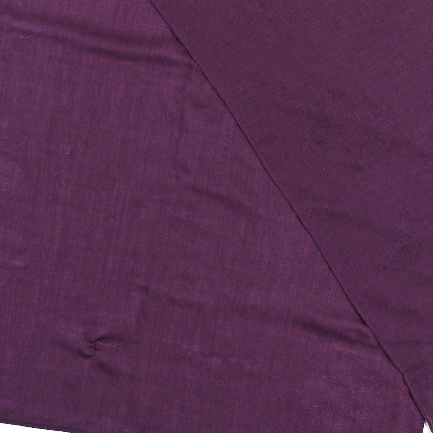 Cashmere Silk Etole Jali Shawl Purple