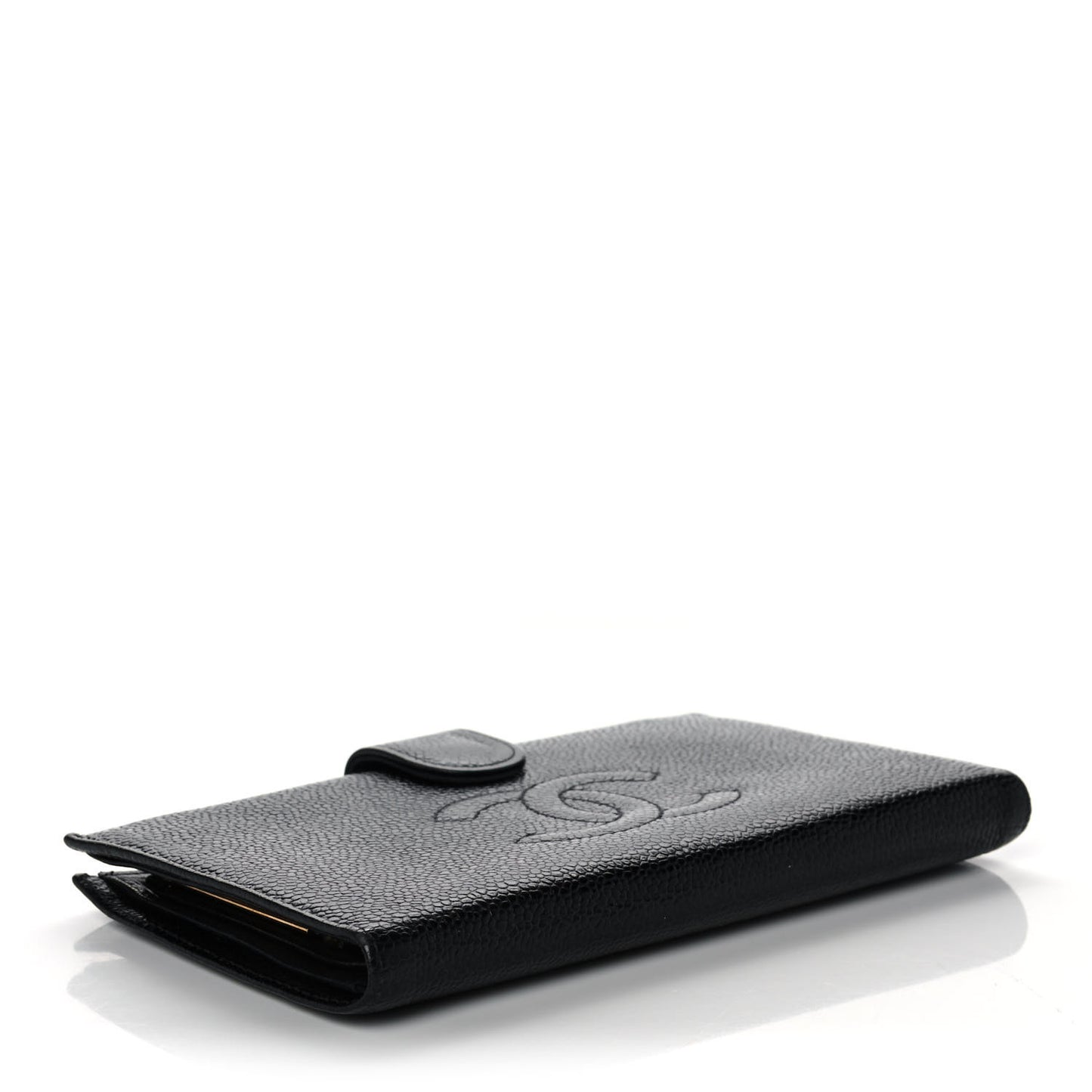 Caviar Timeless CC French Wallet Black