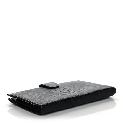 Chanel Caviar Timeless CC French Wallet Black 4 of 10