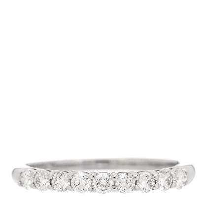 Tiffany Platinum Diamond .27ct 2.2mm Half Circle Embrace Band Ring 49 5 1 of 5