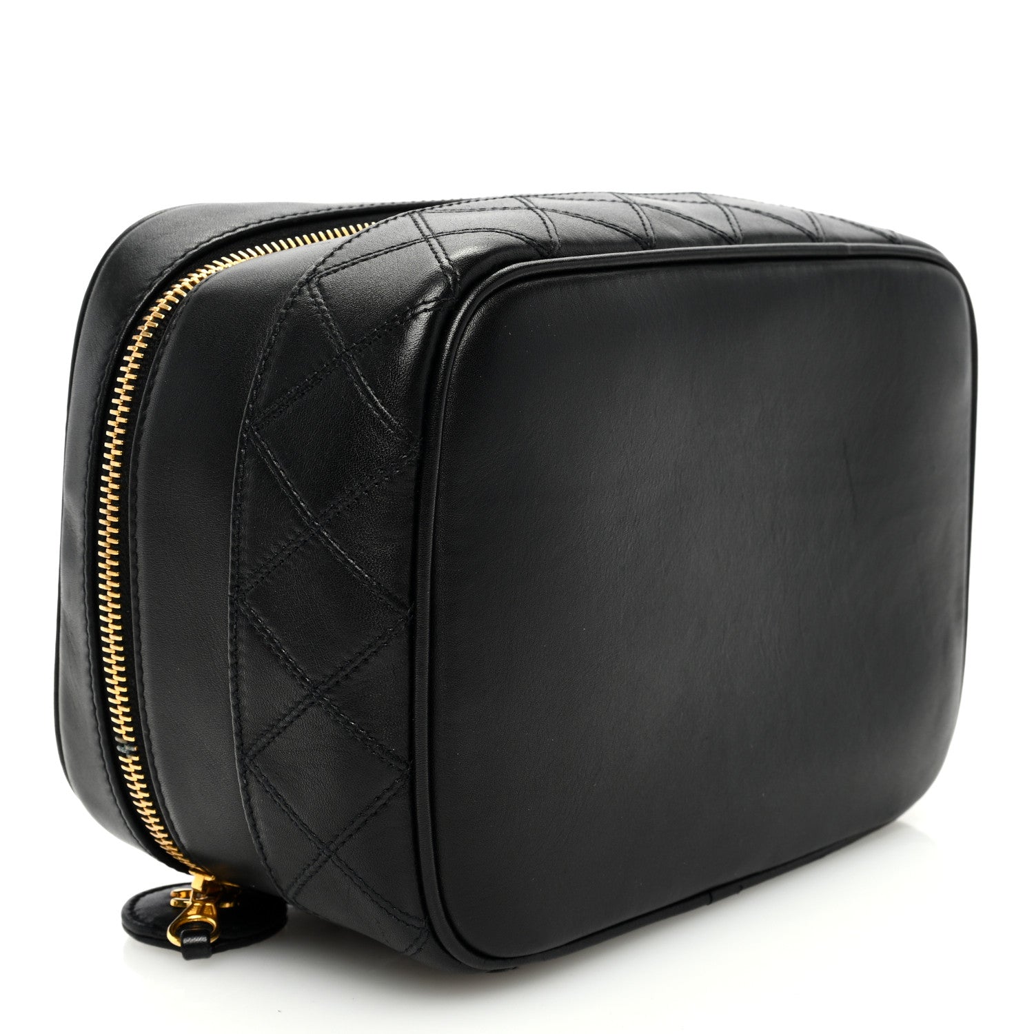 Chanel Lambskin Vanity Cosmetic Case Black 4 of 8
