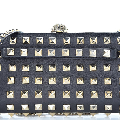 Valentino Garavani Lambskin Rockstud All Over Clutch Black 7 of 11