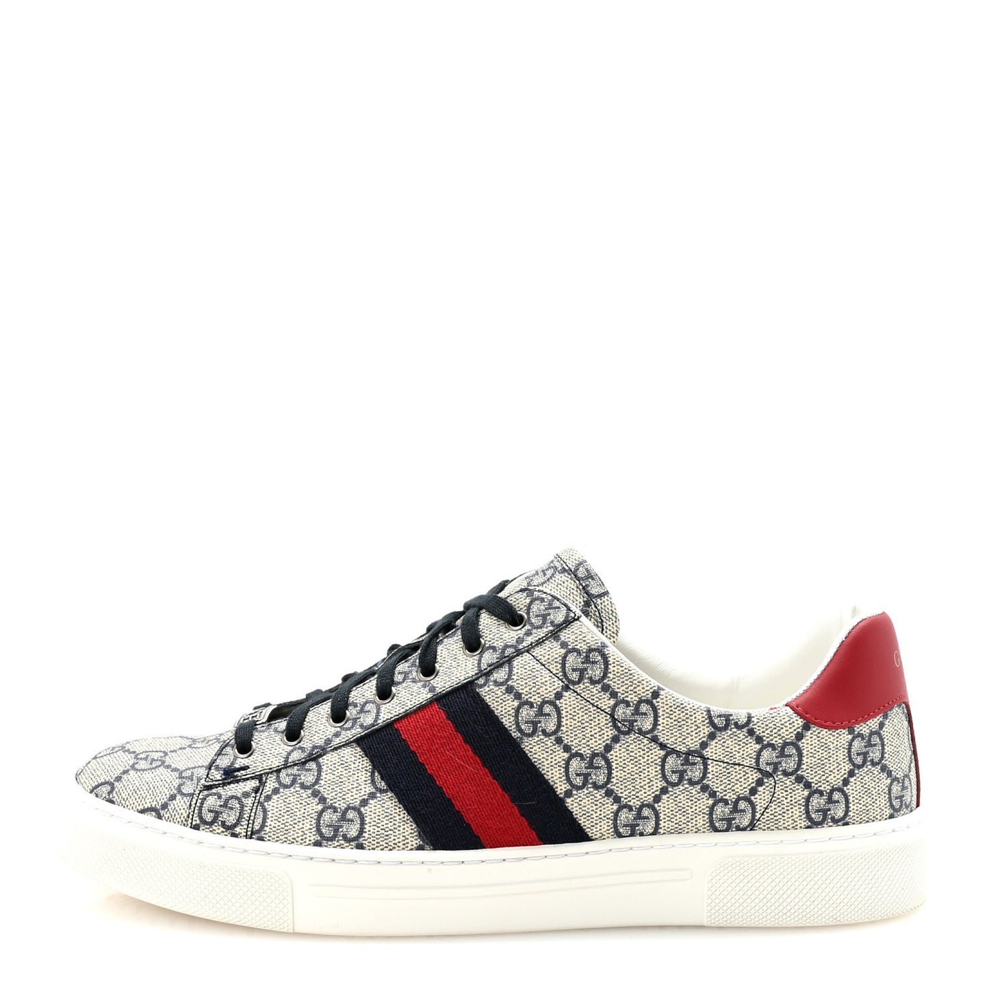 GG Supreme Monogram Womens Ace Low-Top Sneaker 40 Beige