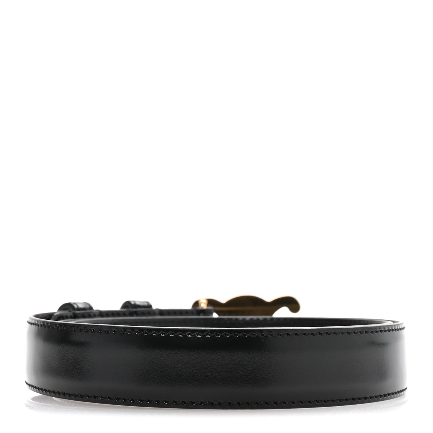 Box Calfskin Medium 25mm Triomphe Belt 85 34 Black