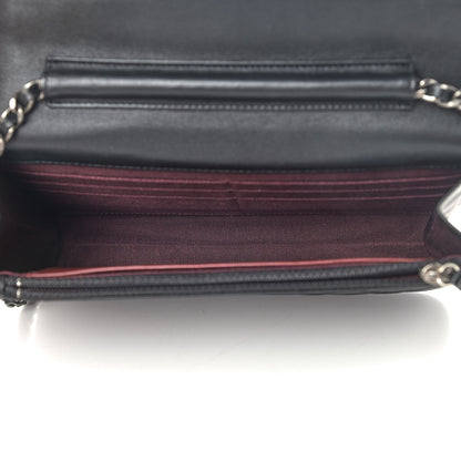 Chanel Aged Calfskin Reissue Wallet On Chain WOC Black 4 of 11
