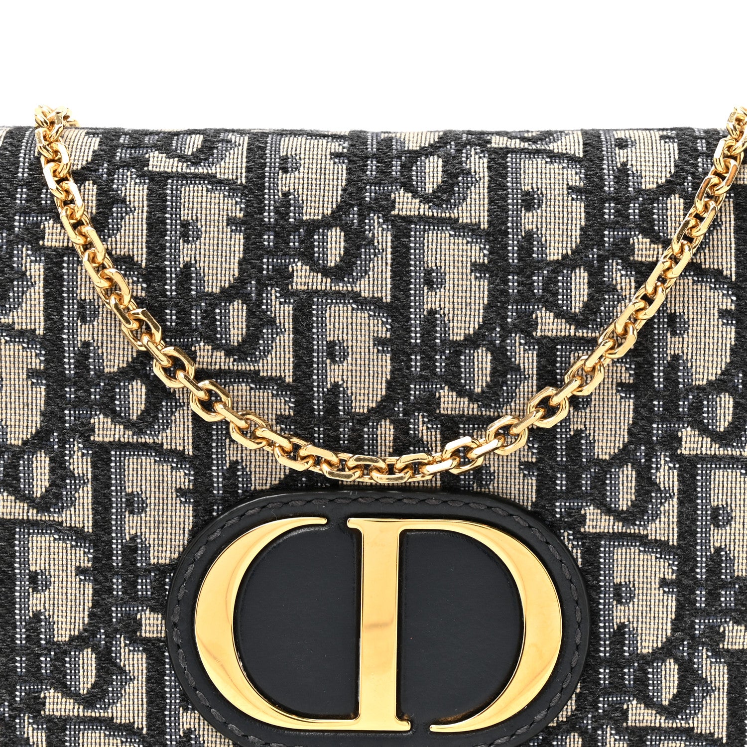 Christian Dior Oblique 30 Montaigne 2-In-1 Pouch Blue 7 of 9