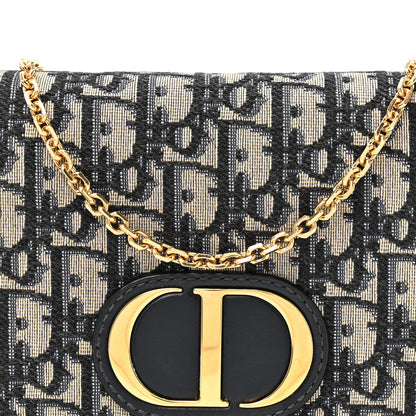 Christian Dior Oblique 30 Montaigne 2-In-1 Pouch Blue 7 of 9