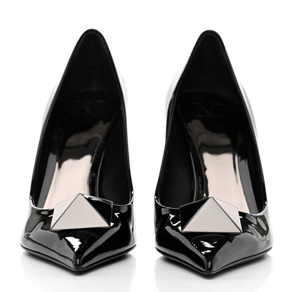Valentino Garavani Patent Tonal One Stud 100mm Pumps 38 Black 2 of 8