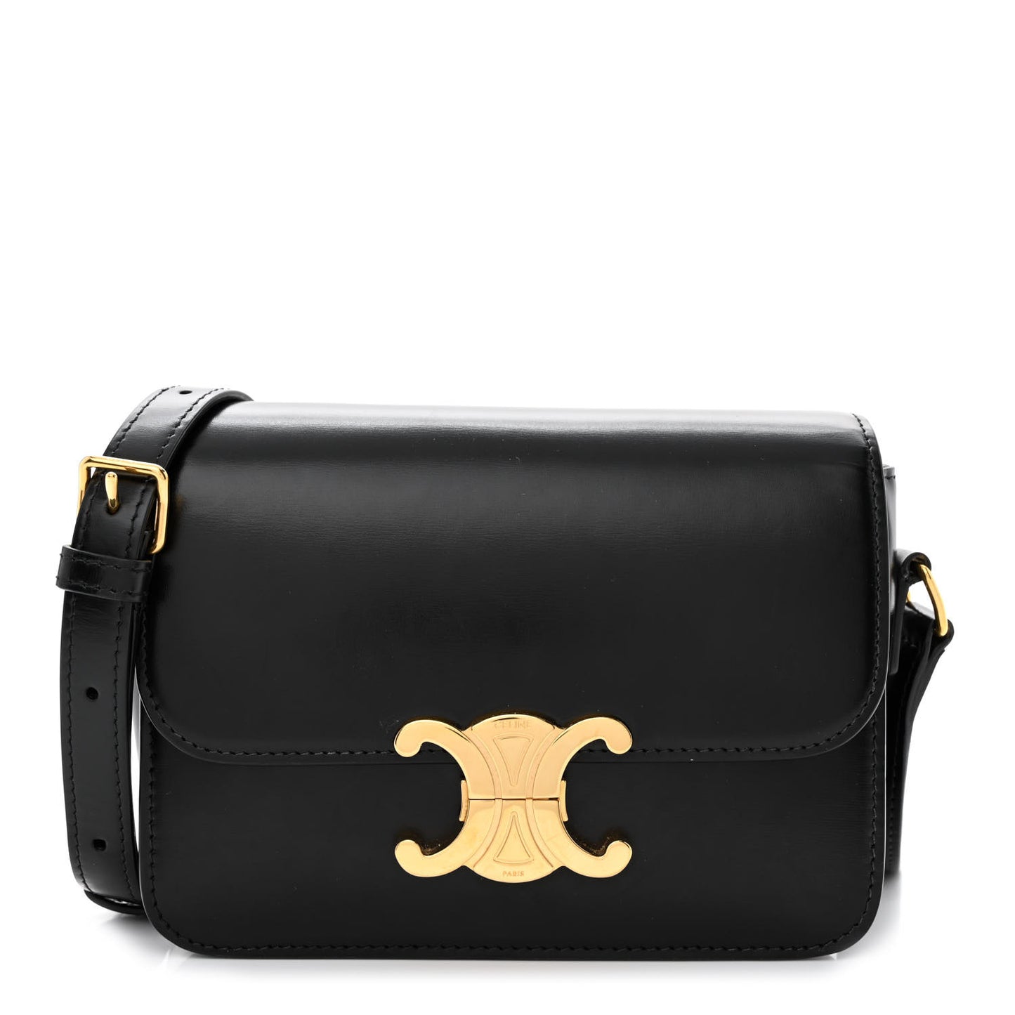 Shiny Calfskin Teen Triomphe Black