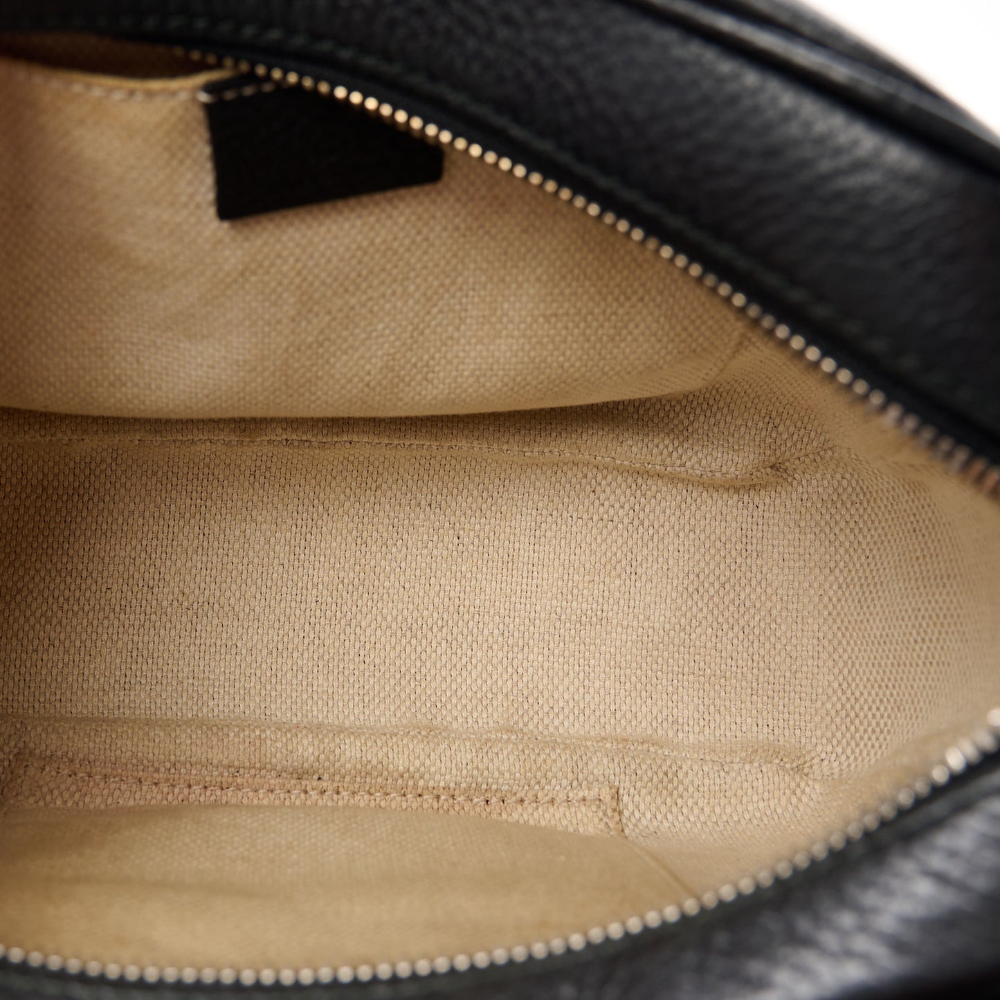 Pebbled Calfskin Small Soho Disco Bag Black