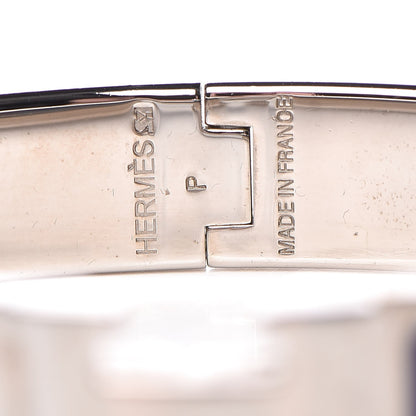 Hermes Enamel Narrow Clic Clac H Bracelet PM Indigo 4 of 5
