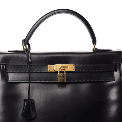 Hermes Box Kelly Retourne 32 Black 11 of 11