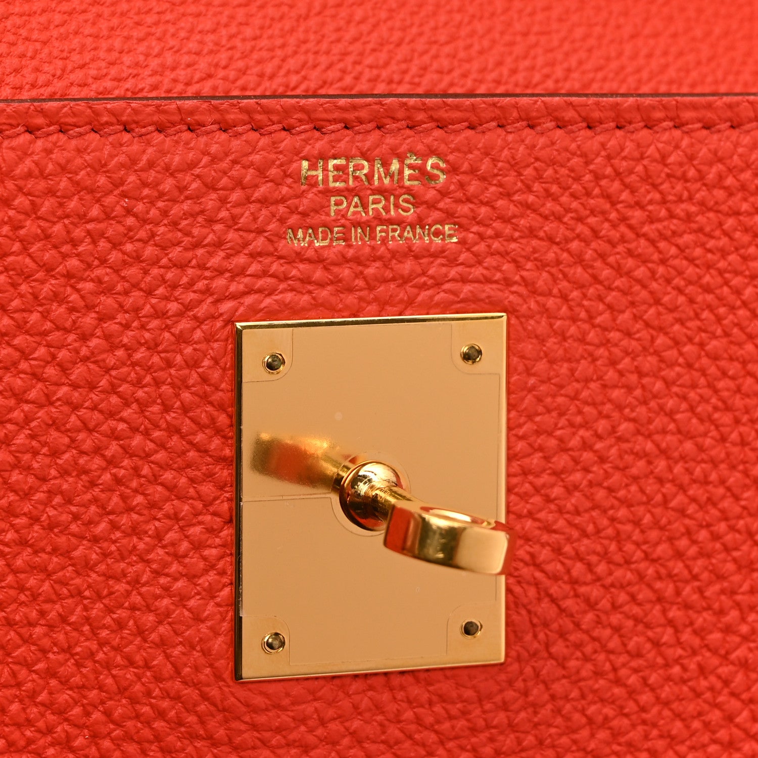 Hermes Togo Kelly Retourne 32 Capucine 6 of 10