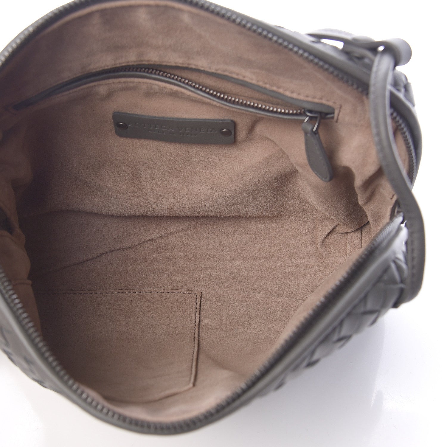 Bottega Veneta Nappa Intrecciato Nodini Crossbody Messenger Light Grey 5 of 8