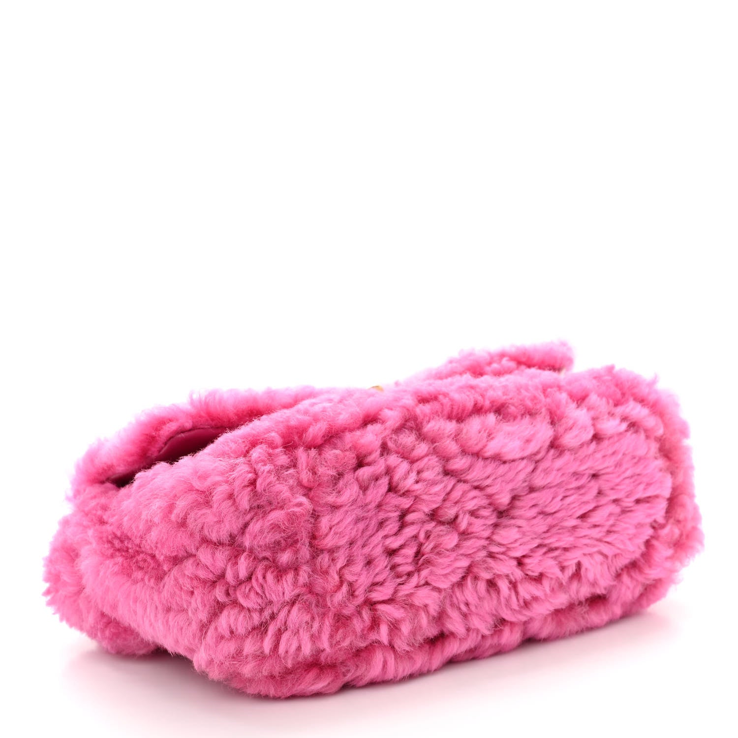 Chanel Shearling Sheepskin Medium Chanel 19 Flap Pink 4 of 10
