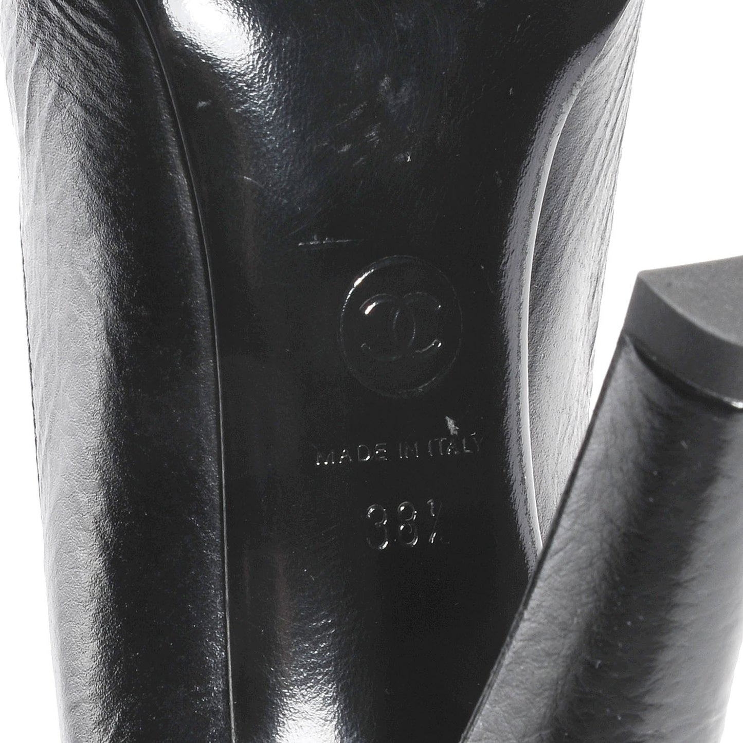 Patent Cap Toe Pumps Black 38.5