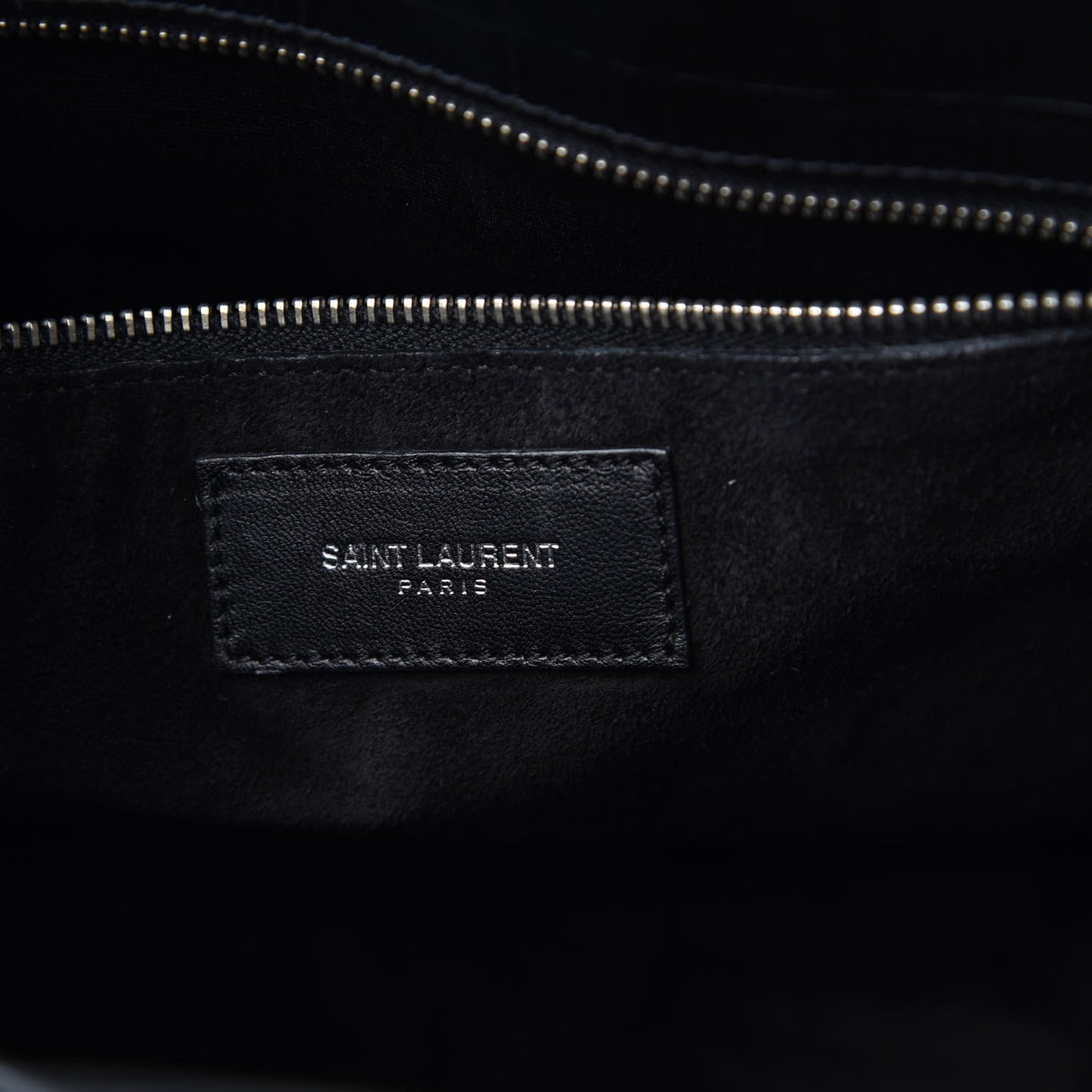Calfskin Crocodile Embossed Small Sac de Jour Black