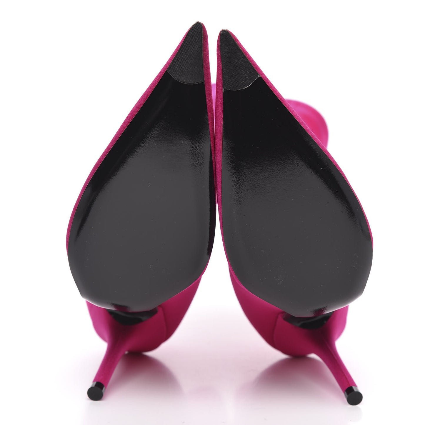 Jersey Crepe Extreme Pointed Toe Knife Booties 36 Dark Pink
