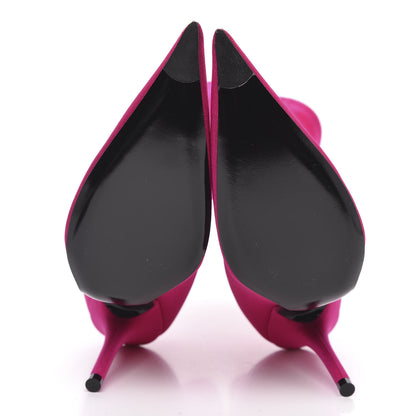 Balenciaga Jersey Crepe Extreme Pointed Toe Knife Booties 36 Dark Pink 6 of 7