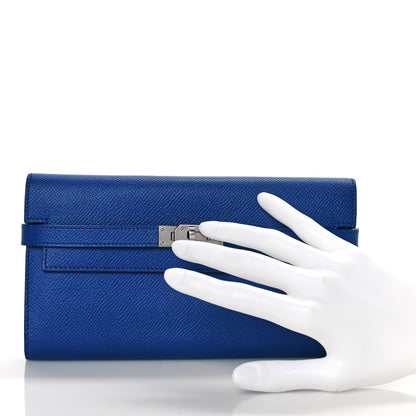 Hermes Epsom Kelly Longue Wallet Bleu Saphir 2 of 8