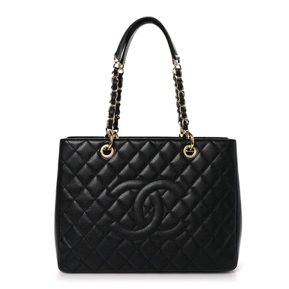 Chanel Caviar Quilted Grand Shopping Tote GST Black 1 of 11