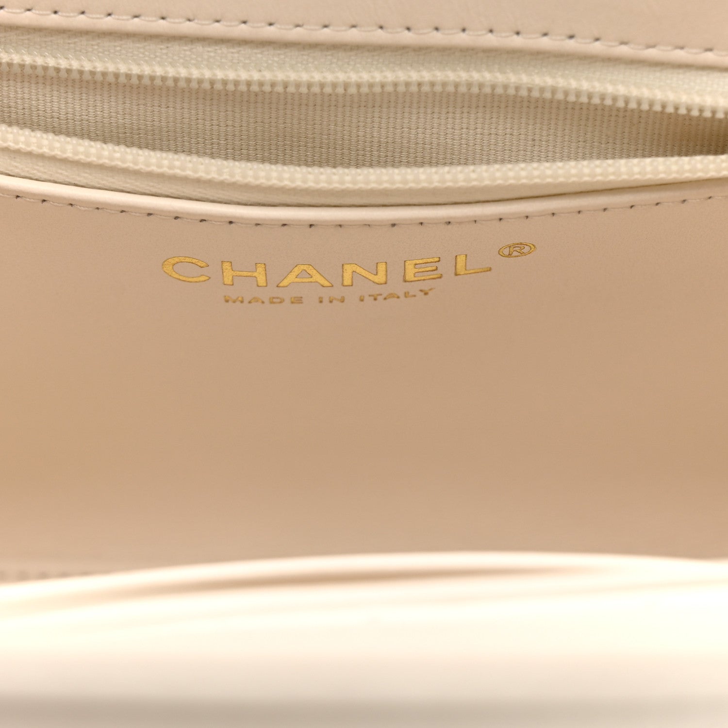 Chanel Shiny Aged Calfskin Quilted Nano Kelly Shopper White 6 of 11