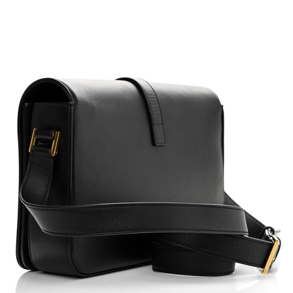 Saint Laurent Smooth Calfskin Medium Classic Monogram Universite Bag Black 3 of 12