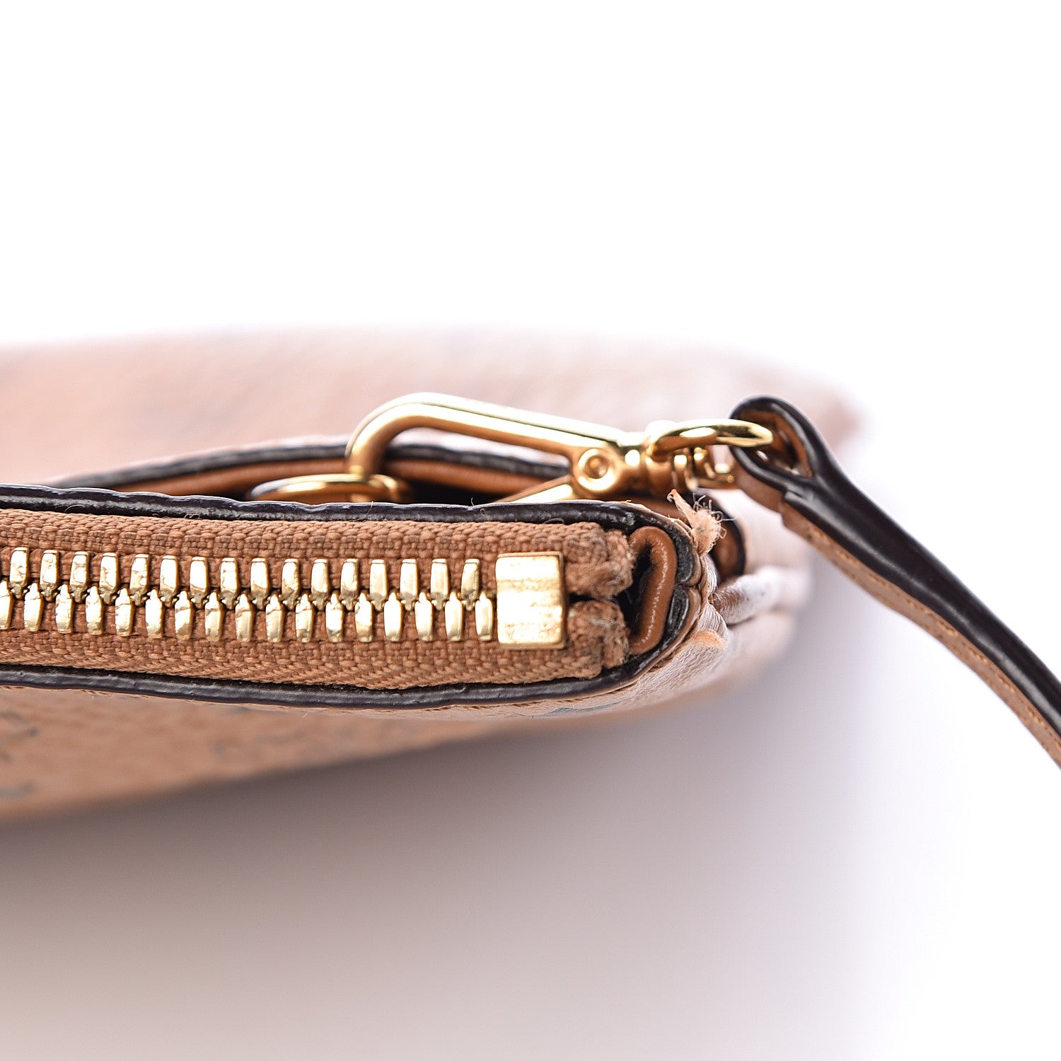 MCM Visetos Medium Crossbody Pouch Cognac 12 of 12