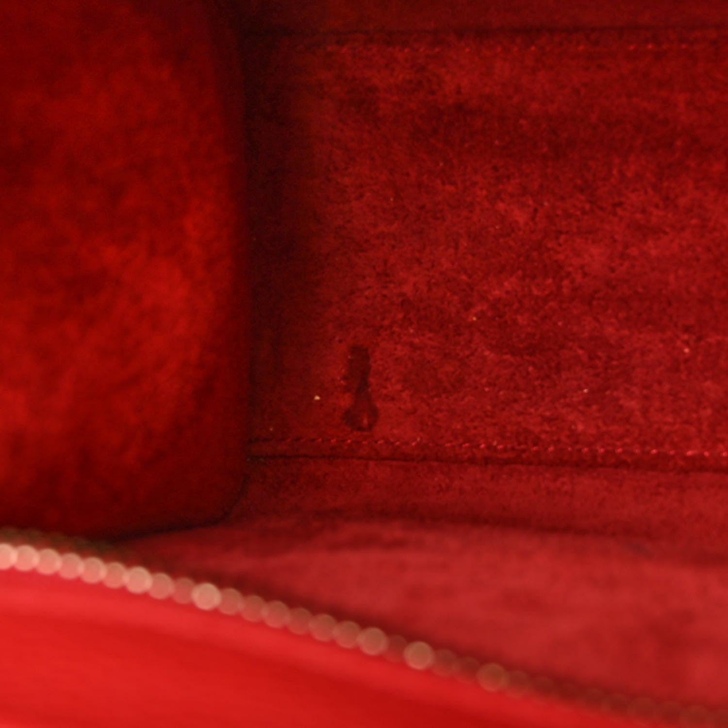 Celine Drummed Calfskin Nano Luggage Coquelicot 10 of 12