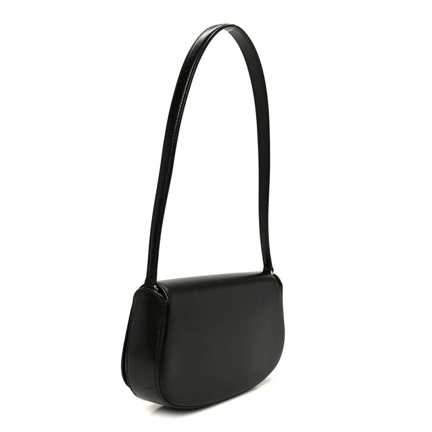 Box Calfskin Mini Voltaire Shoulder Bag Black