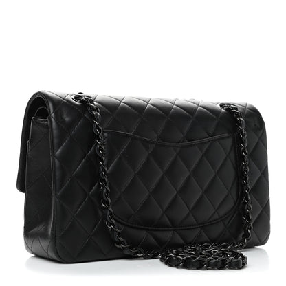 Chanel Lambskin Quilted Medium Double Flap So Black 2 of 5
