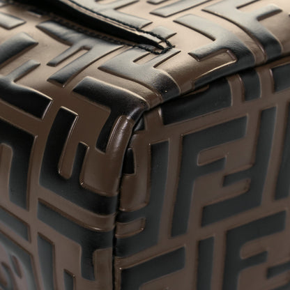 Fendi Vitello Bi-Color FF 1974 Embossed Mini Backpack Maya Black 9 of 17