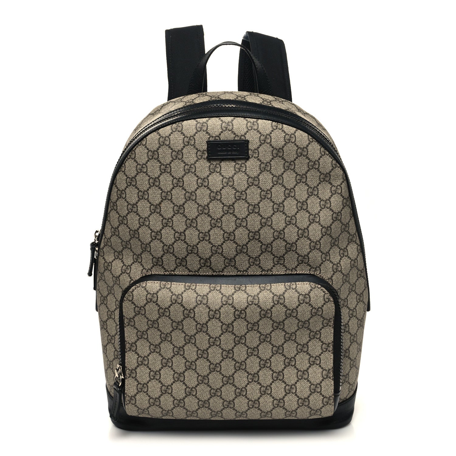 Gucci GG Supreme Monogram Medium Backpack Black 1 of 10