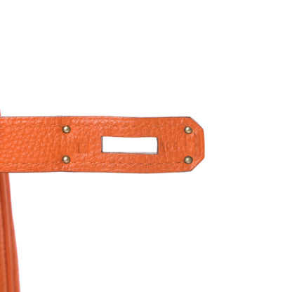 Hermes Togo Birkin 30 Orange 7 of 14